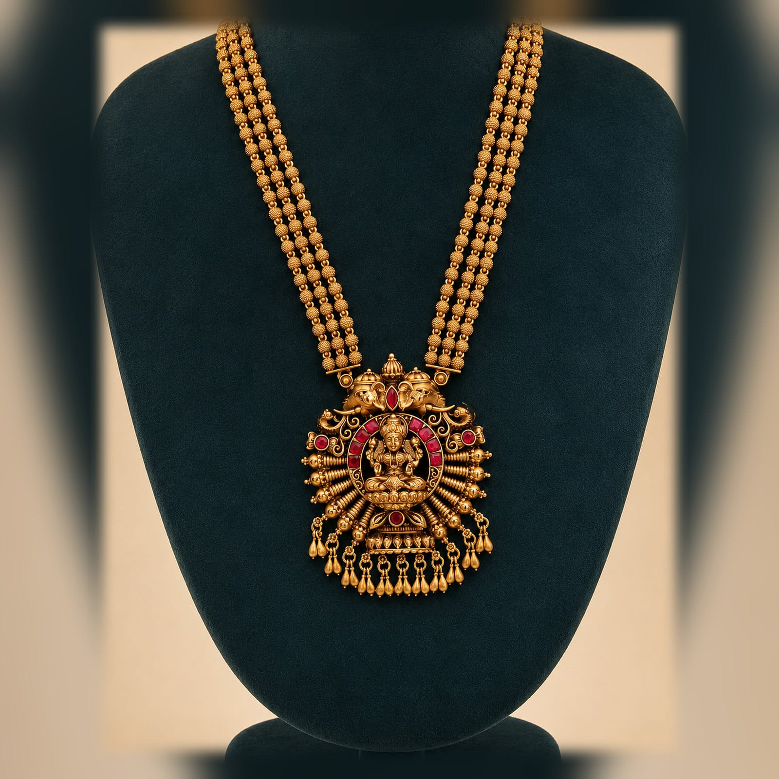 Premium - Long Chain Gold Pendant