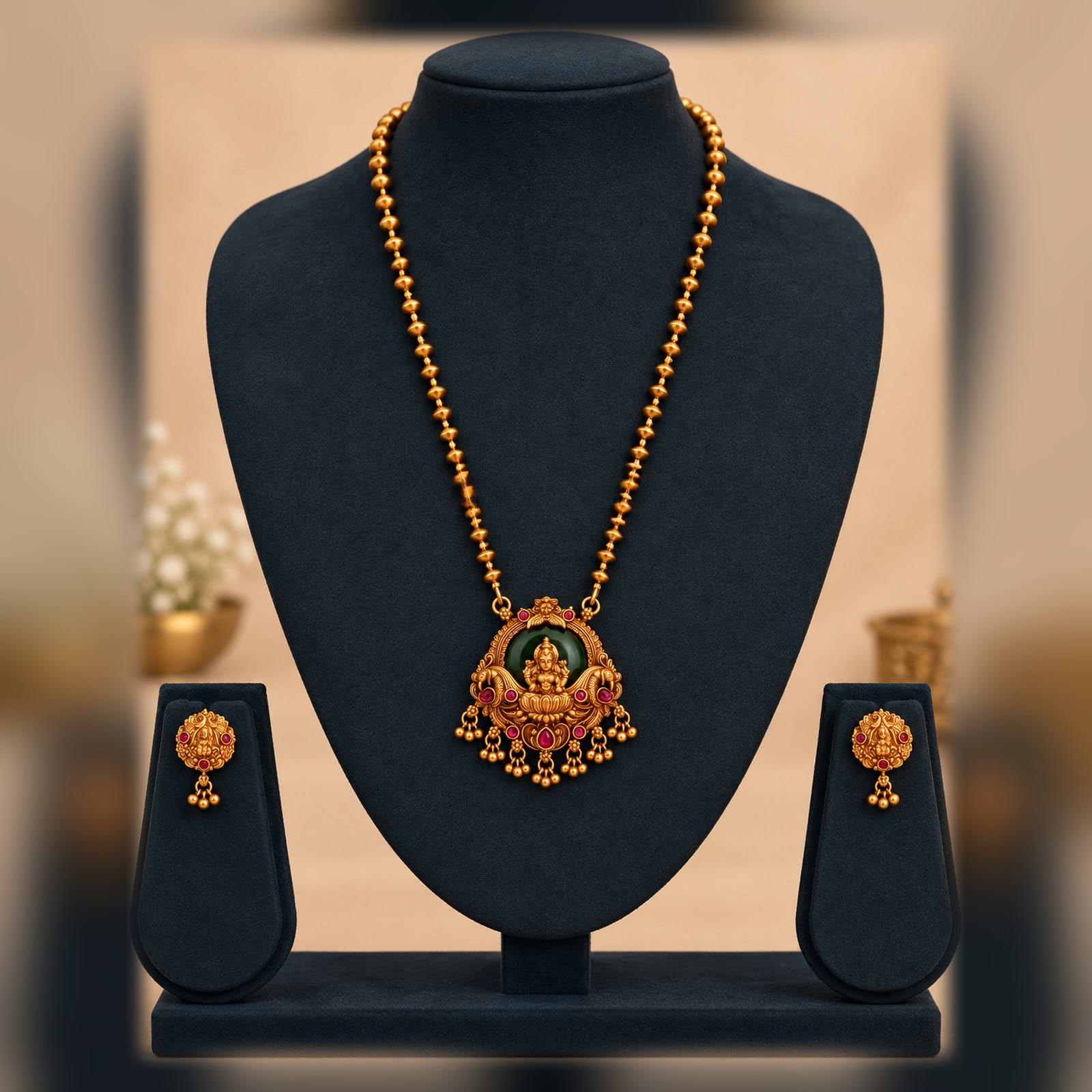 Long Green Pendant