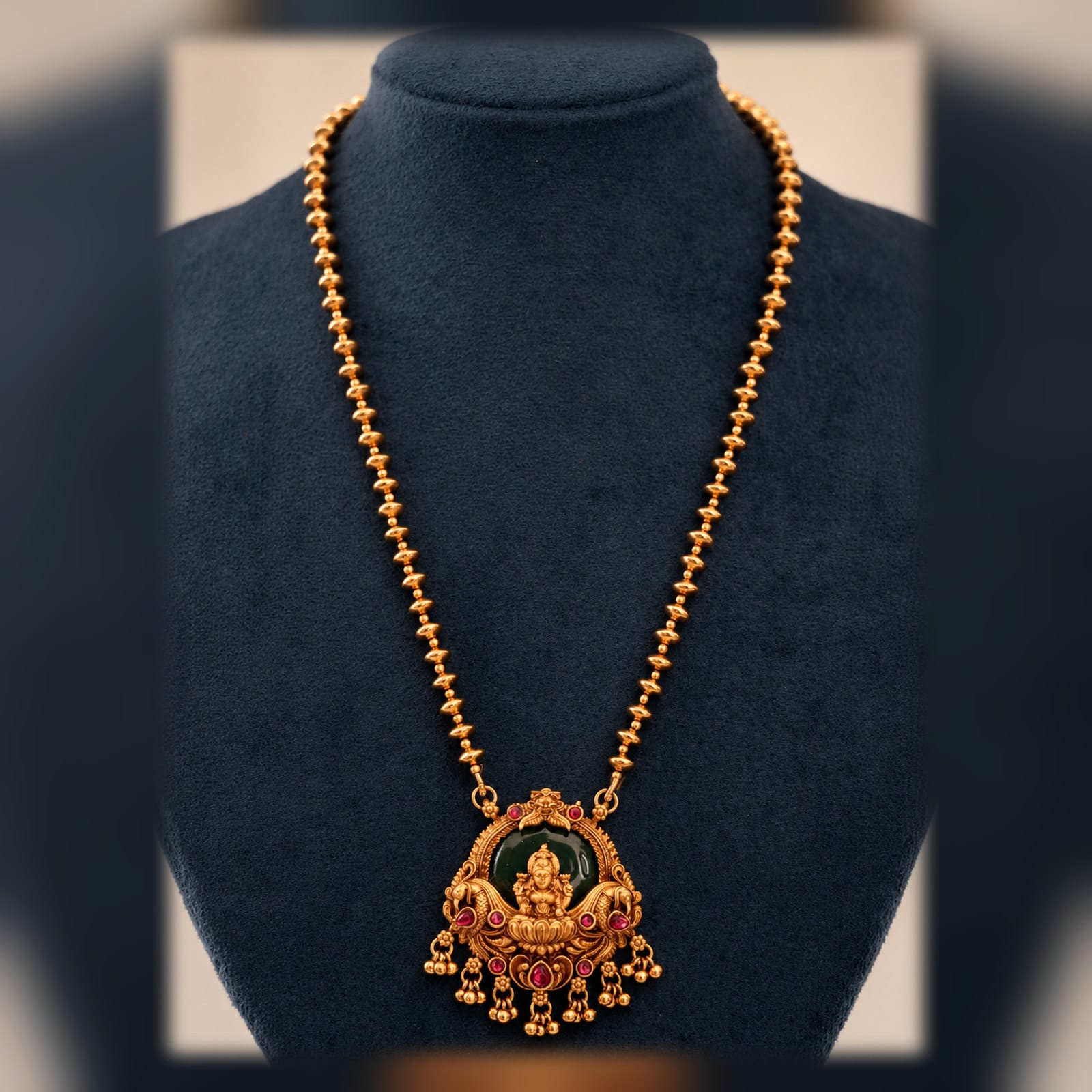 Long Green Pendant