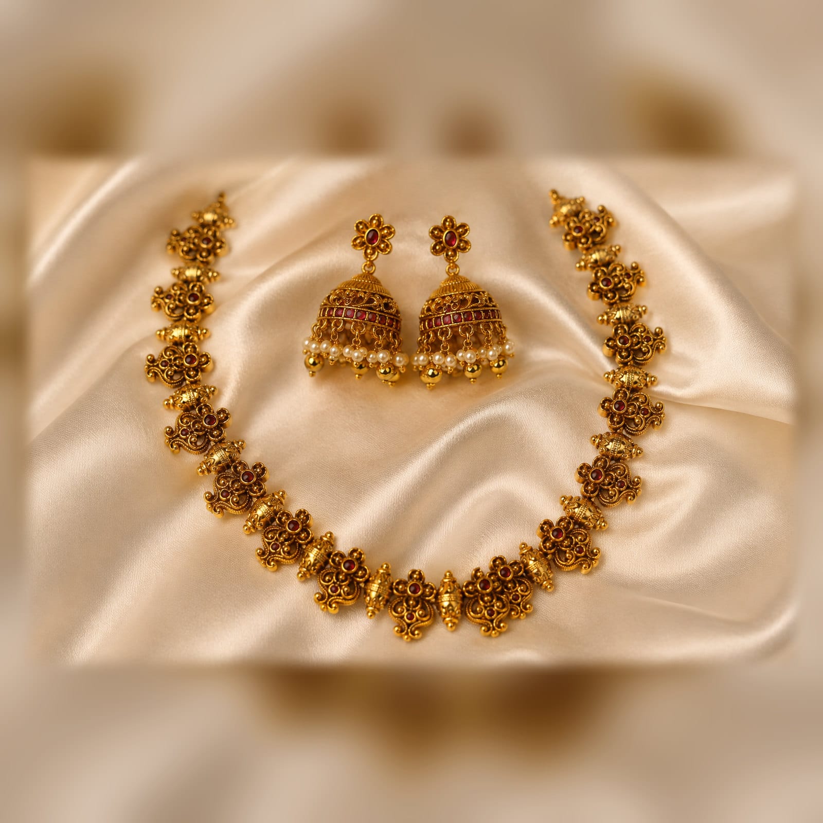 Premium Nakshi With Jhumka